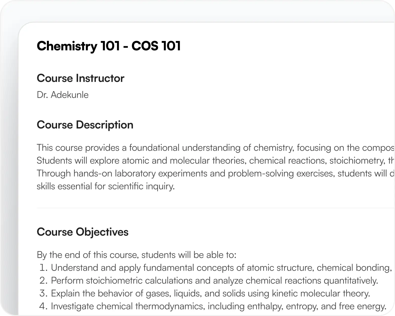 Dynamic lesson documents