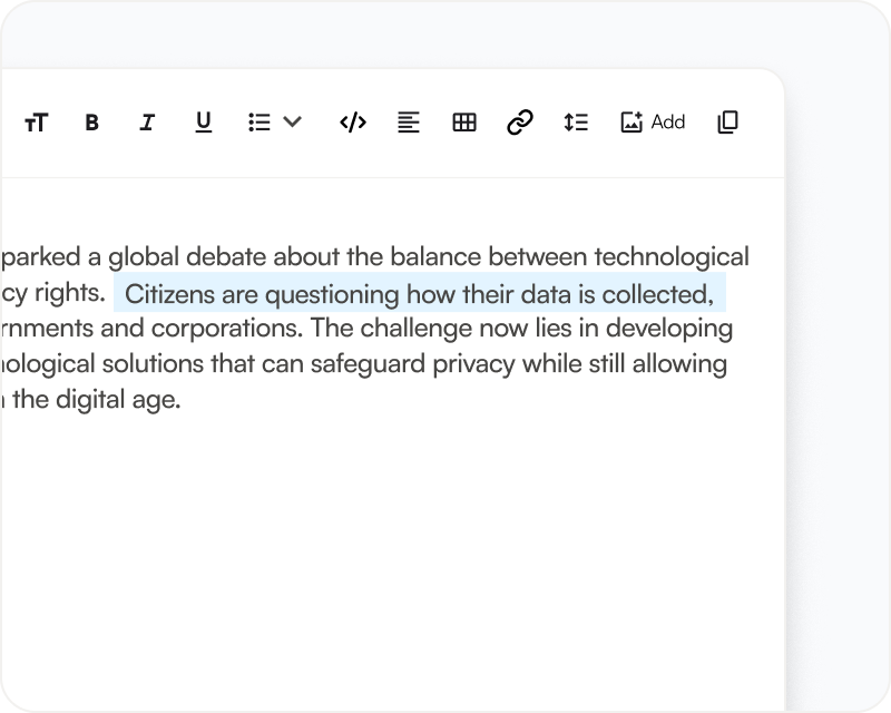 Drafts from your structure